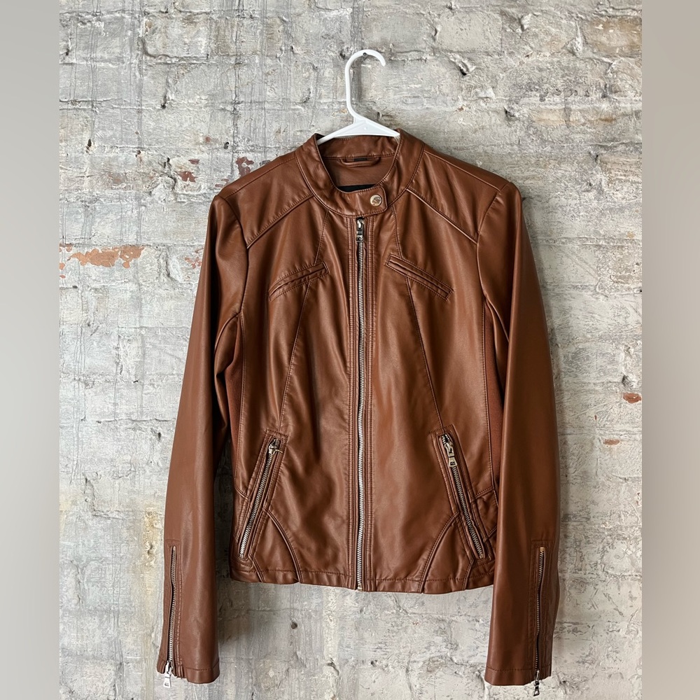 GUESS faux leather jacket size M